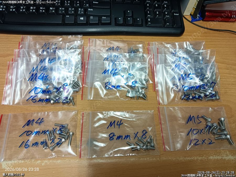 FZR 化油器白鐵內六角螺絲